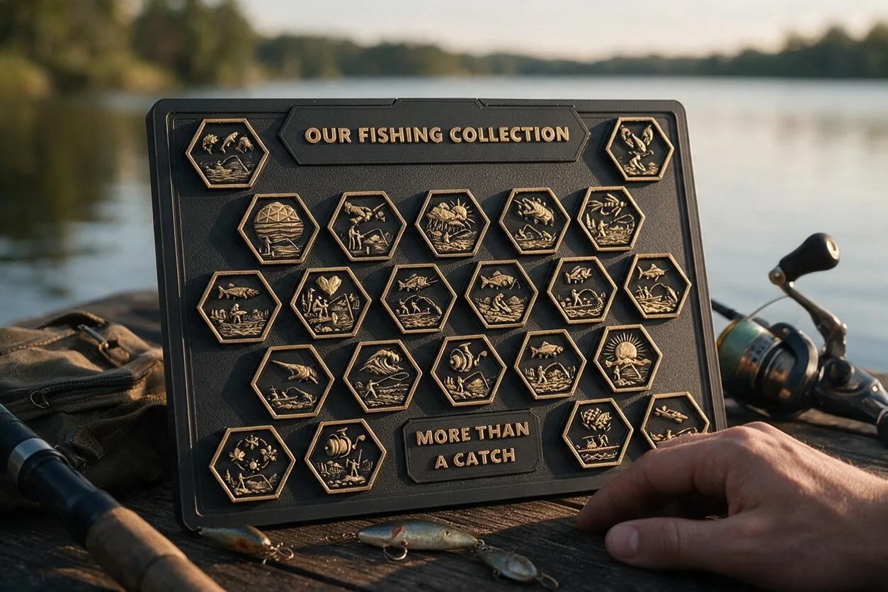 Hexonumia Fishing achievement board